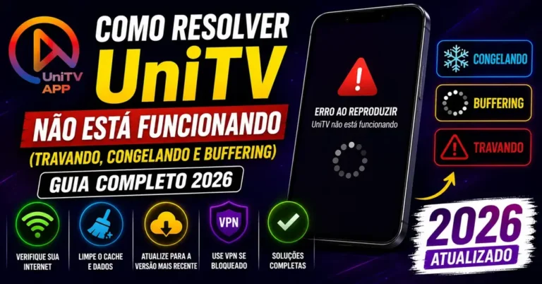 Como resolver o problema do UniTV não funcionando
